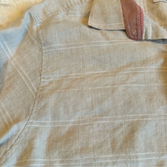 Tommy Bahama Linen Button Down Shirt Off-White Long Sleeve Textured Men’s Sz XL - Picture 6 of 7